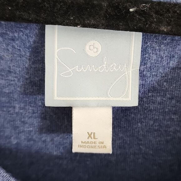 db Sunday blue casual twist knot soft shirt dress size XL - Picture 2 of 10